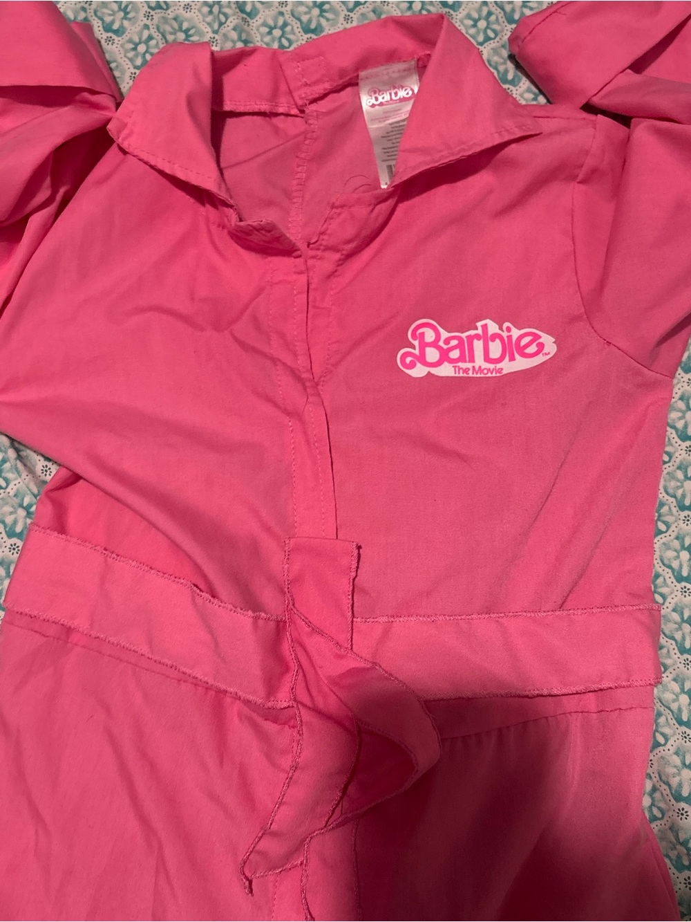 Barbie Bright Pink Jumpsuit Costume with Logo